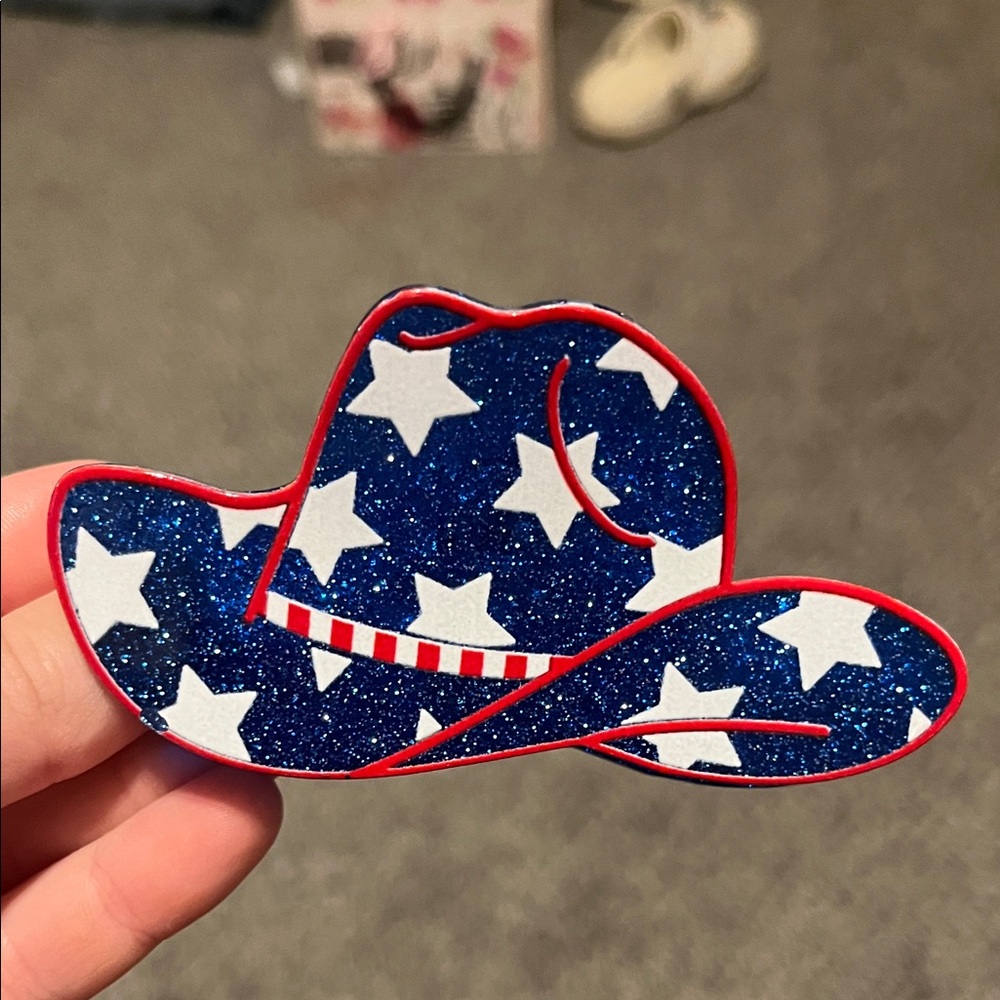 Star-Spangled Cowboy Hat Pin